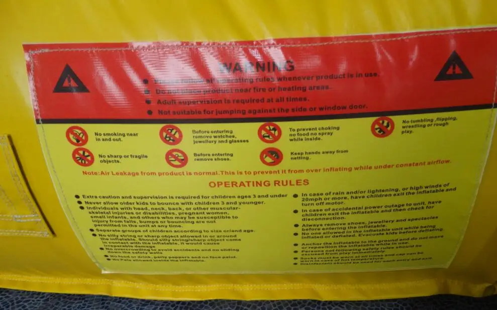 Customized High quality New design Crayon inflatable fun city For Kids