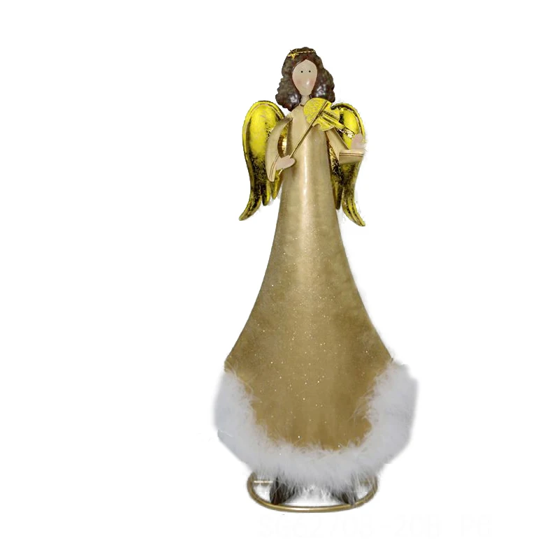 Wholesale cheapest price outdoor metal iron christmas angel for crafts