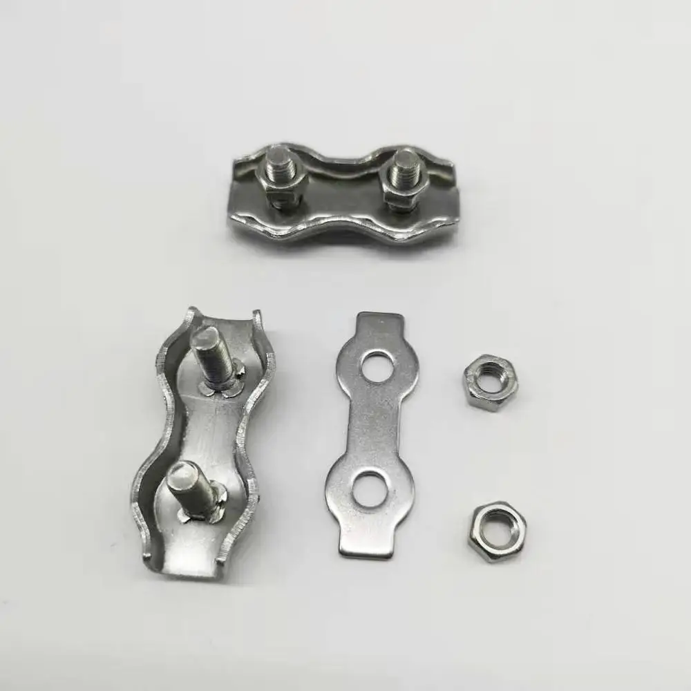 Stainless Steel Metal Single/double Saddle Wire Rope Clips DUPLEX CLIPS