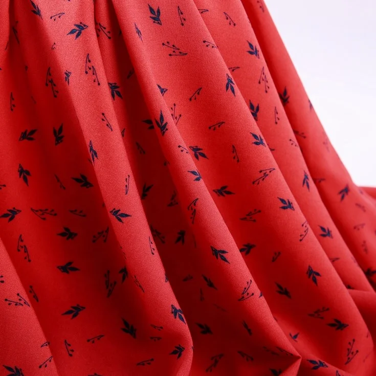 Мягкая модная ткань из вискозы с принтом, 100% вискозное плетение для платьев, сделано в шаосине