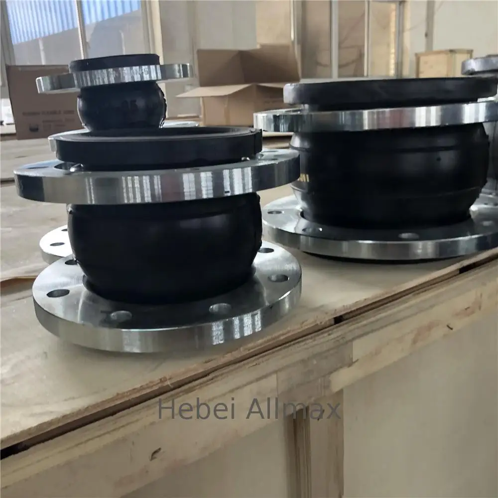 Гибкая Фланцевая стальная Соединительная муфта большого размера для трубопровода, Антивибрационная резиновая муфта с одним шаром