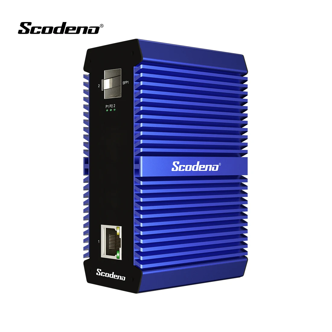 High Quality IP50 DC10-58V SFP 2 Ports 100Mbps Industrial Ethernet Switch for IP Cameras