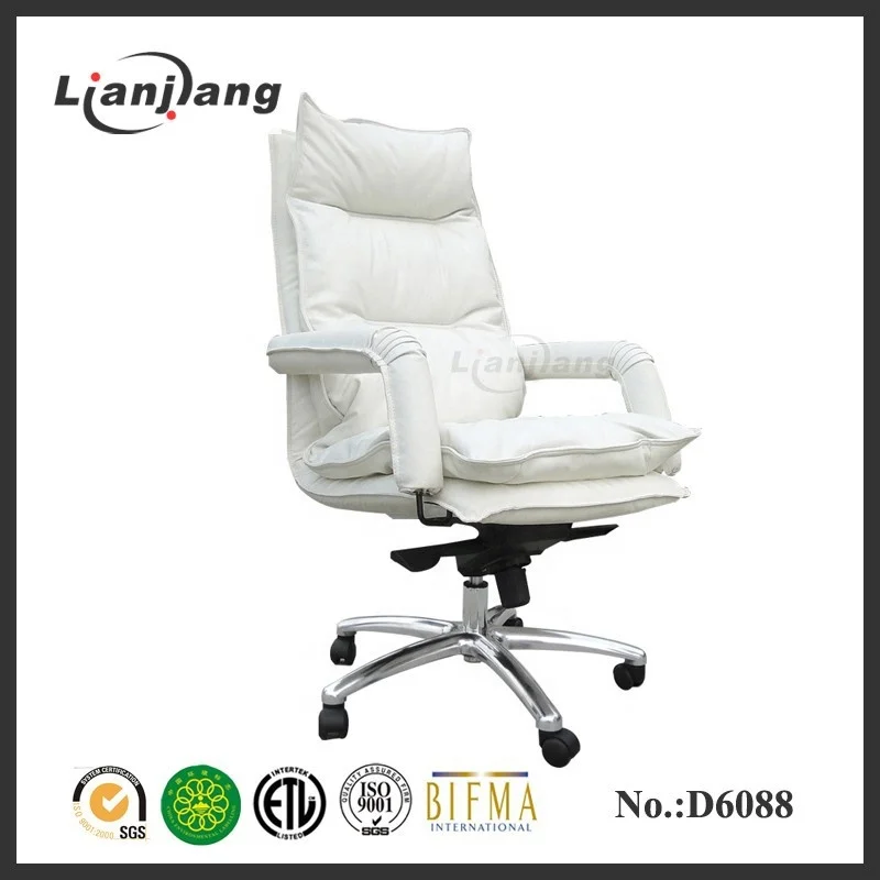 new leather office chair white color