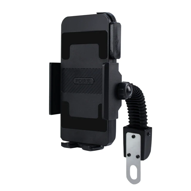 Accessories Para Motos  Dual USB 3.1A PD Fast Charger Waterproof Motorbike Motorcycle  Phone Holder Charger