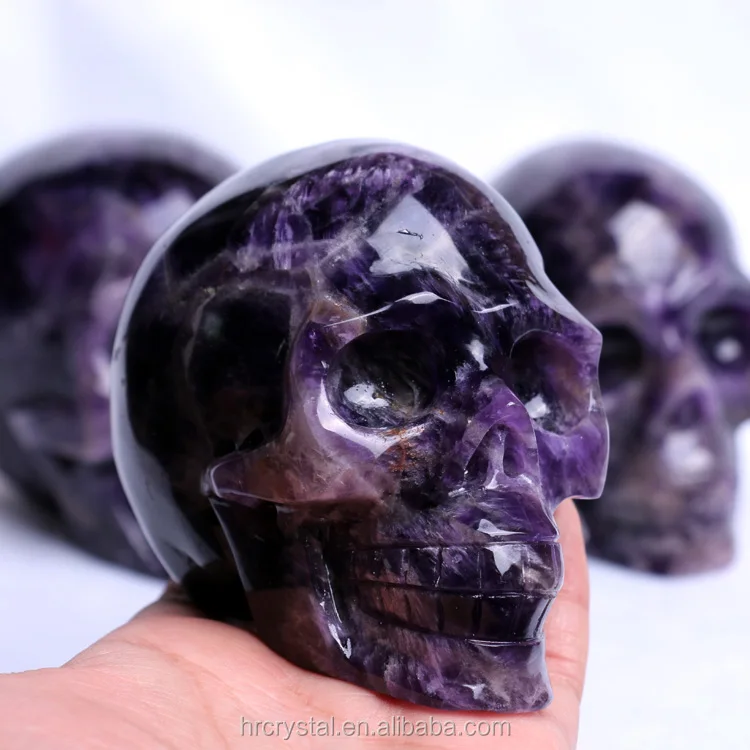 Продажа с завода, шеврон, аметист, Хрустальные черепа, мечта, Аметистовые черепа для украшения