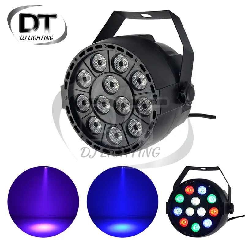 Мини 12 шт. RGBW красный зеленый синий белый светодиоды LED Par освещения сцены диско DJ Club эффект Свадебные шоу DMX мерцающий свет
