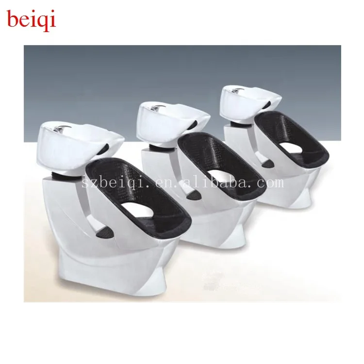Factory wholesale salon hair washing ceramic bowls shampoo unit for sale