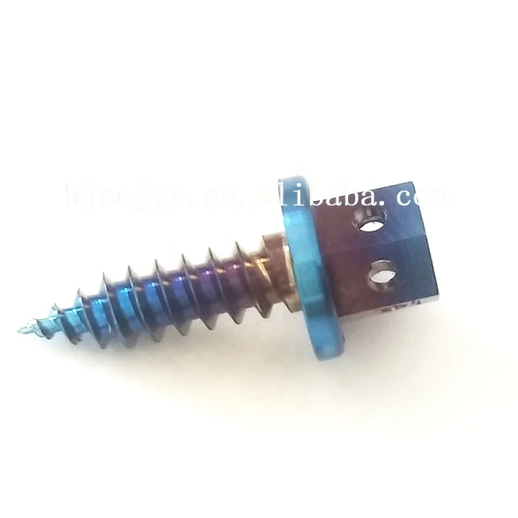 Hex flange head Gr5 titanium self-tapping screw