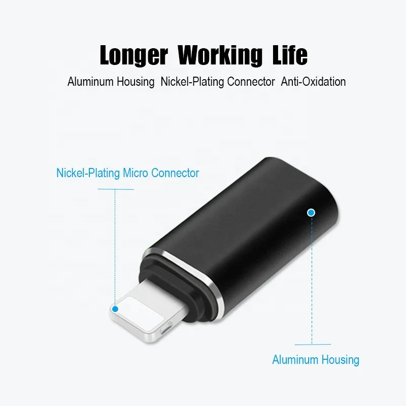  Высококачественный преобразователь SUNLINE с 8 Pin на Type C мама адаптер Usb