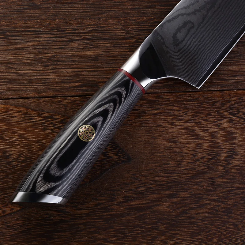 8inch damascus VG10 steel kitchen chef knife with pakka wood handle