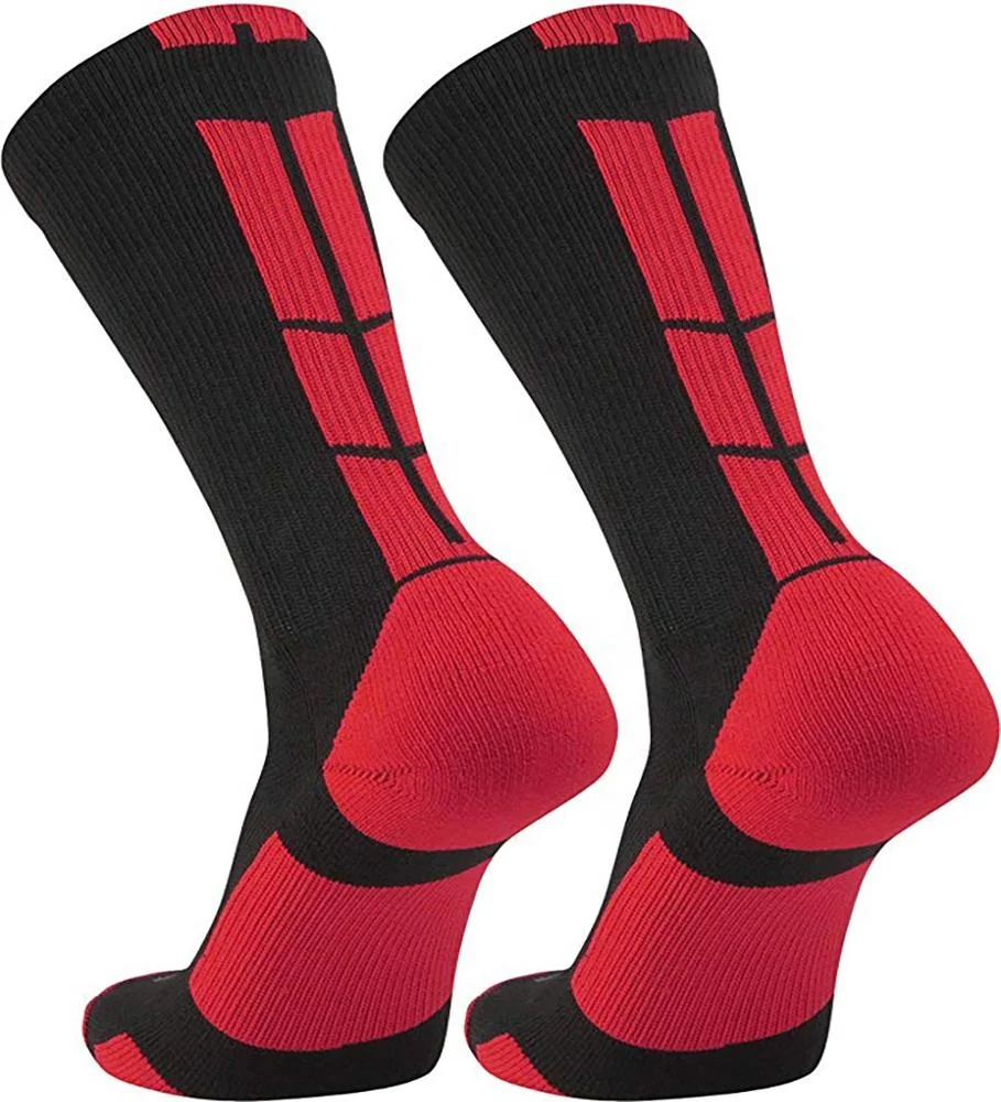 
 AJ 19349, оптовая продажа, черные, красные высококачественные элитные мужские баскетбольные Носки для фитнеса  