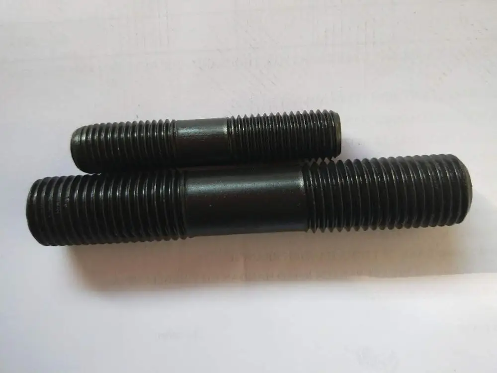 
half thread double ends bolts astm a193 grade standard size carbide metal m27 b7 stud bolt 