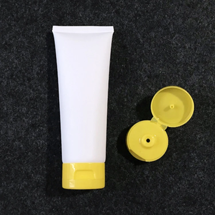 100g White Frosted Facial cleanser soft tube 100ml matte Cosmetic cream Plastic Tube