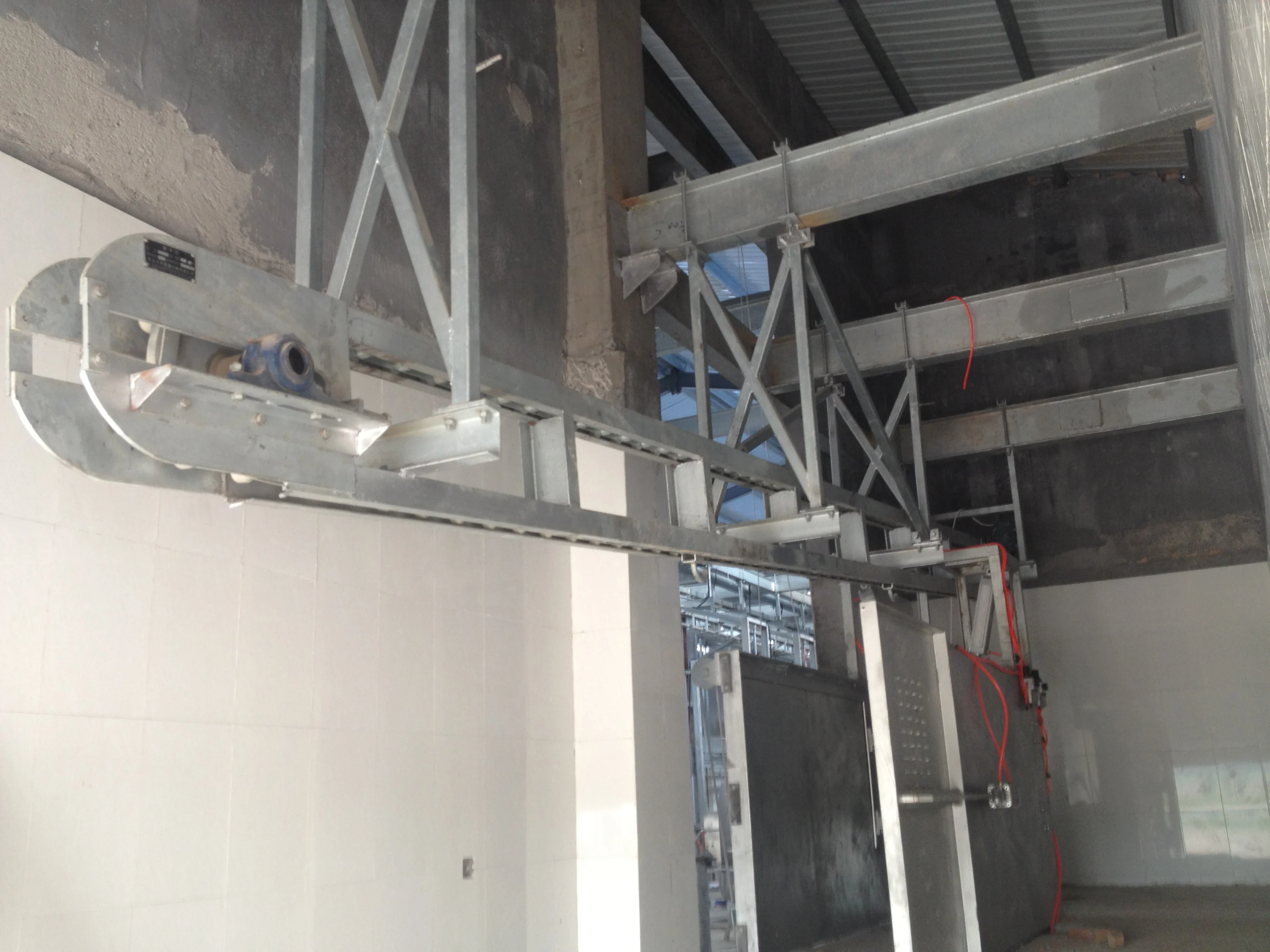 Cattle  leading machine for cattle slaughtering line