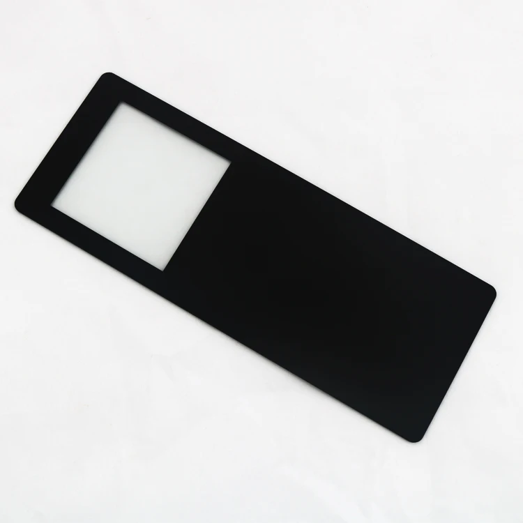 2mm black color home appliances gorilla glass cover lens
