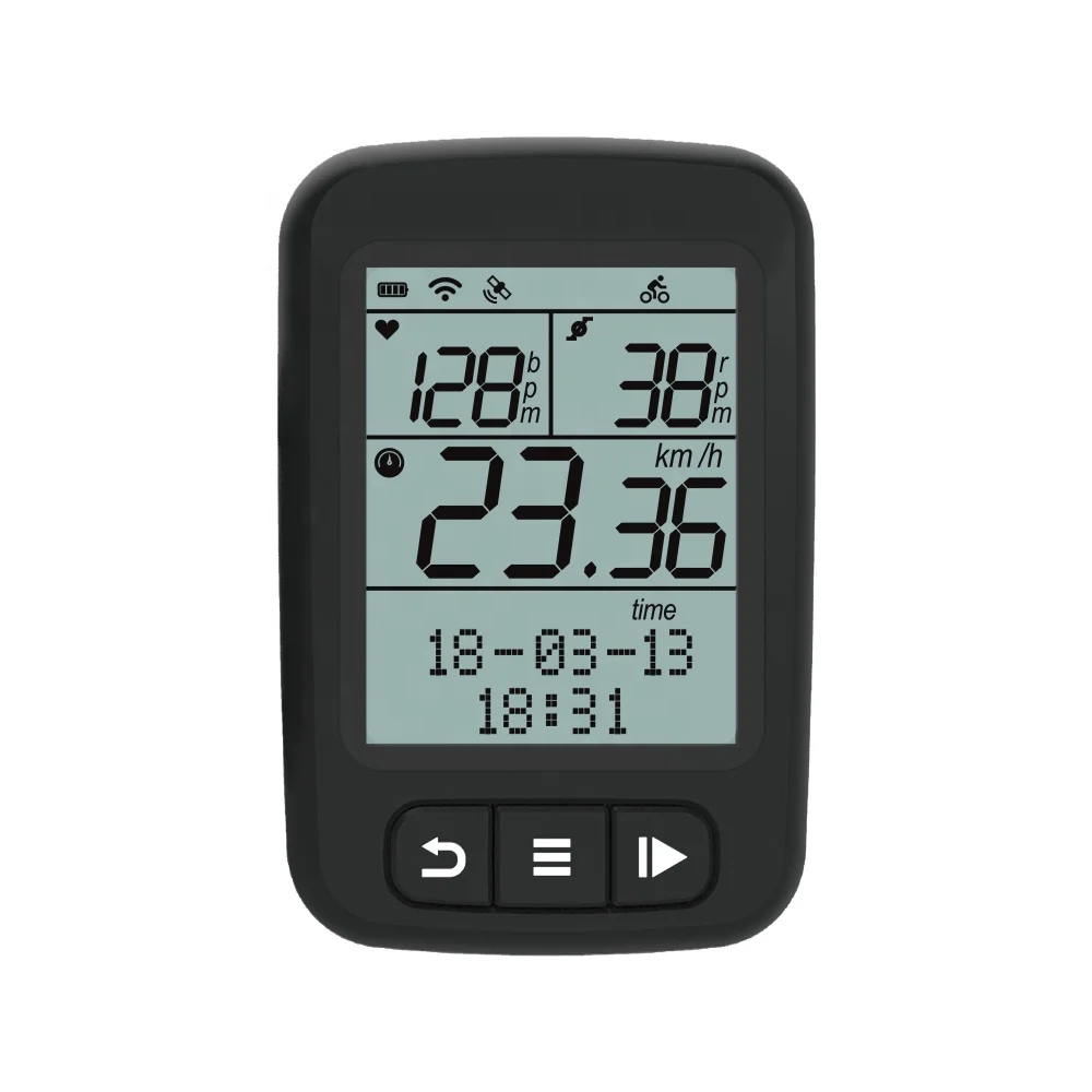 CooSpo Bluetooth ANT+ Digital GPS Bicycle Computer for Speed Cadence Heart Rate