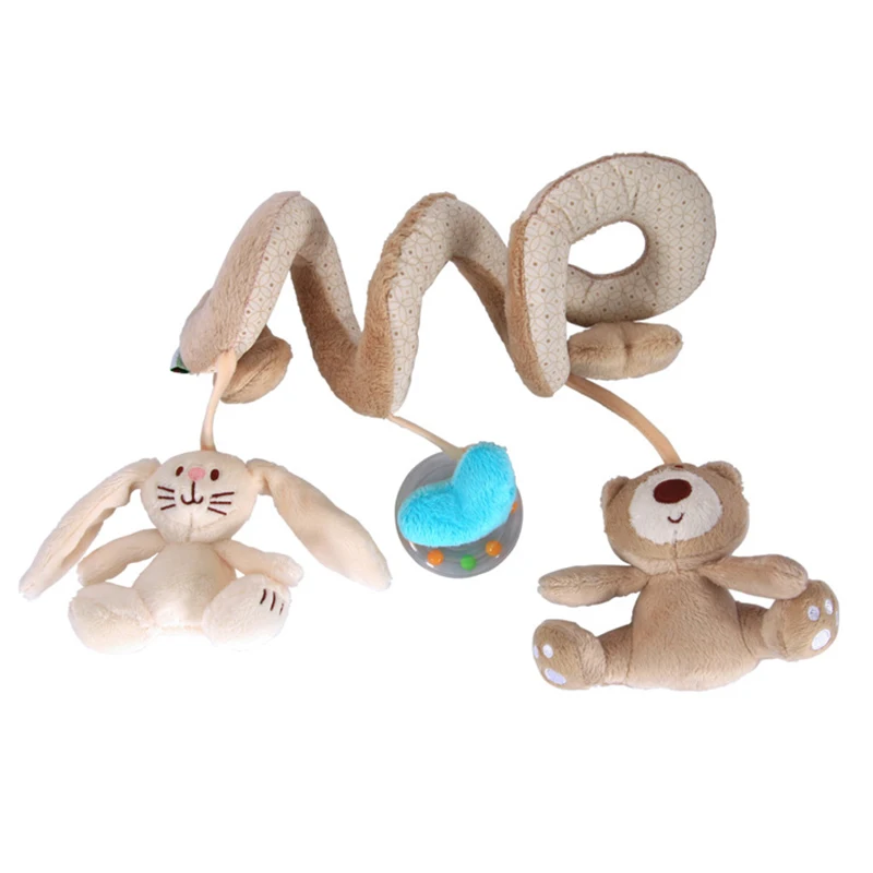Baby lathe hangings Bear and rabbit bed around baby cloth bed around sounding paper grinding toys