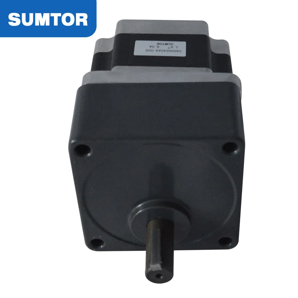 Двигатель длиной 66 мм 3N.m удерживающего момента 5: 1 редукторы с редуктором с высокоскоростным шаговым двигателем Nema 34