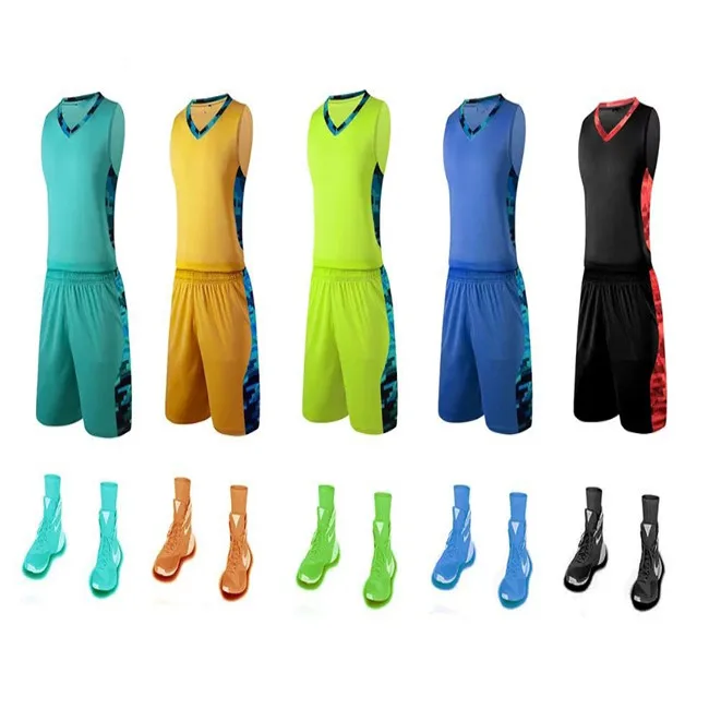 wholesale cheap reversible basketball uniforms new design basketball jerseys