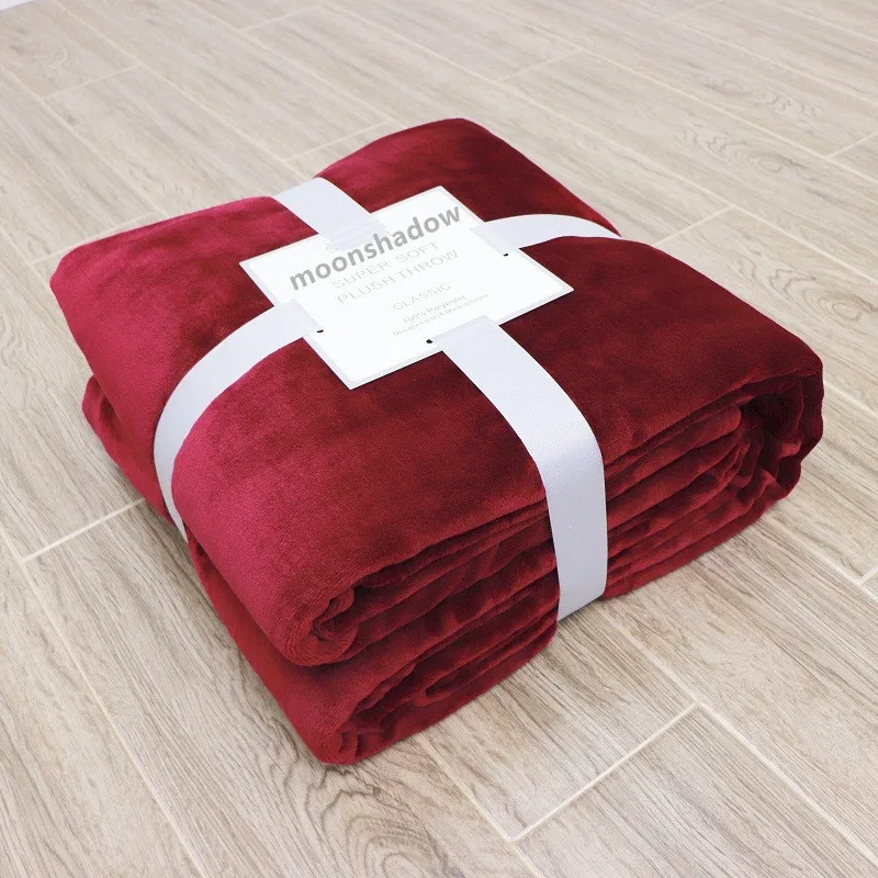 
Factory wholesale custom solid color flannel flannel blanket four seasons blanket soft and cheap coral fleece blanket Wholesale solid color fleece flannel blanket summer blanket coverlet soft cheap