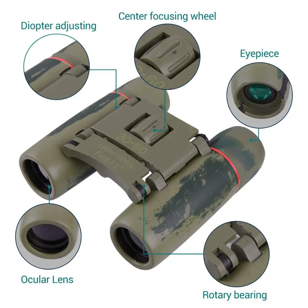 Бинокль с дневным и ночным телескопом 30 х60 раз бинокль инфракрасным светом видением высокой четкости