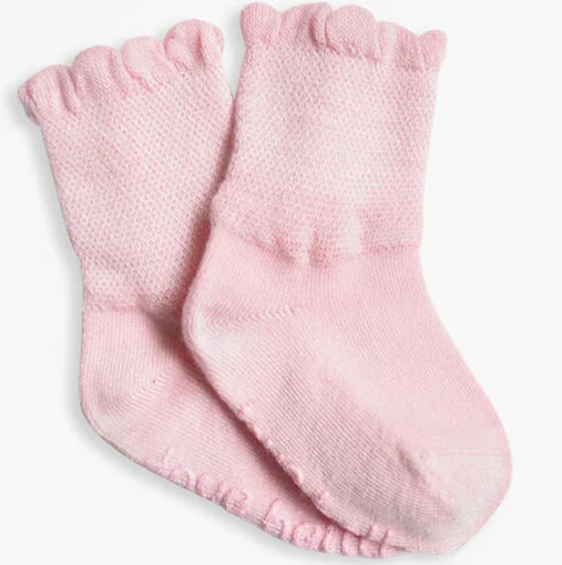 Розовый кружевная сапожная манжета носки милые хлопковые детские носки