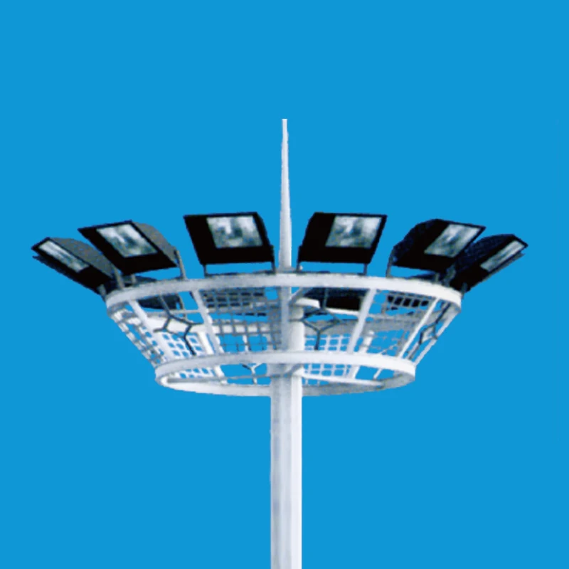 Football stadium post 30m high mast lighting pole drawing
