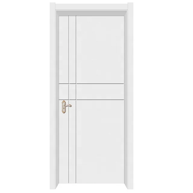 Anti-moisture WPC door panel interior flush Israel white door