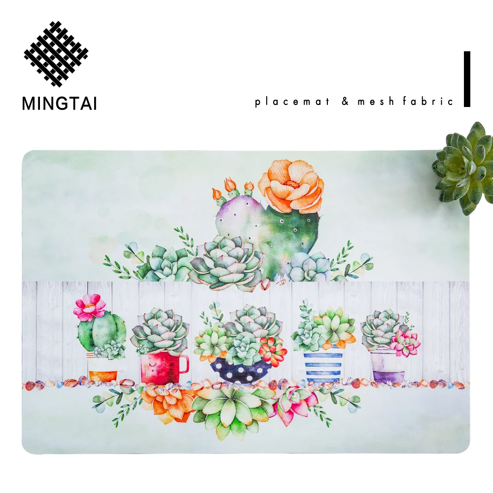 Custom Printed Table Place Mat Vinyl Placemats Wholesale Mats & Pads Plastic PVC 30*45 Cm or Customized as Picture or Customized