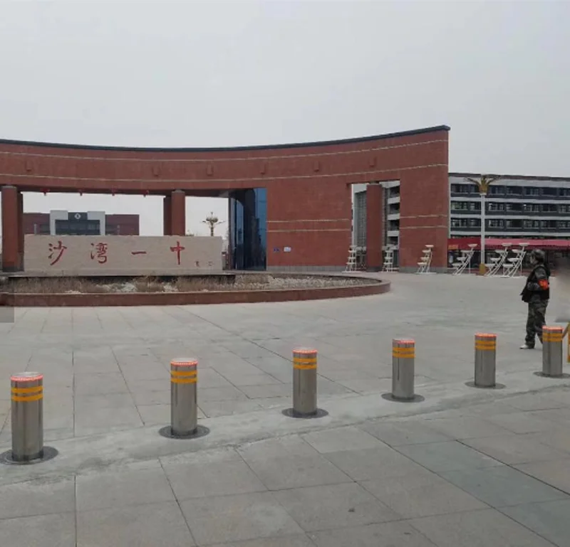 Supplier 304 316 Stainless Steel Rising Bollard Automatic Post Lifting Price Remote Control Parking Hydraulic Bollards Outdoor