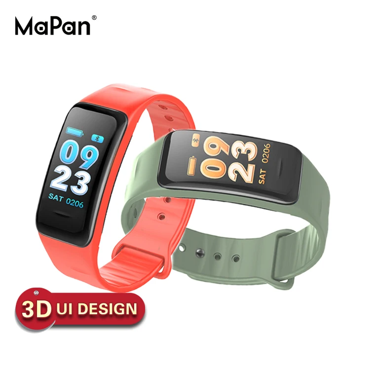 Bluetooth подключен Смарт сердечного ритма мониторы Фитнес наручные часы Smartwatch