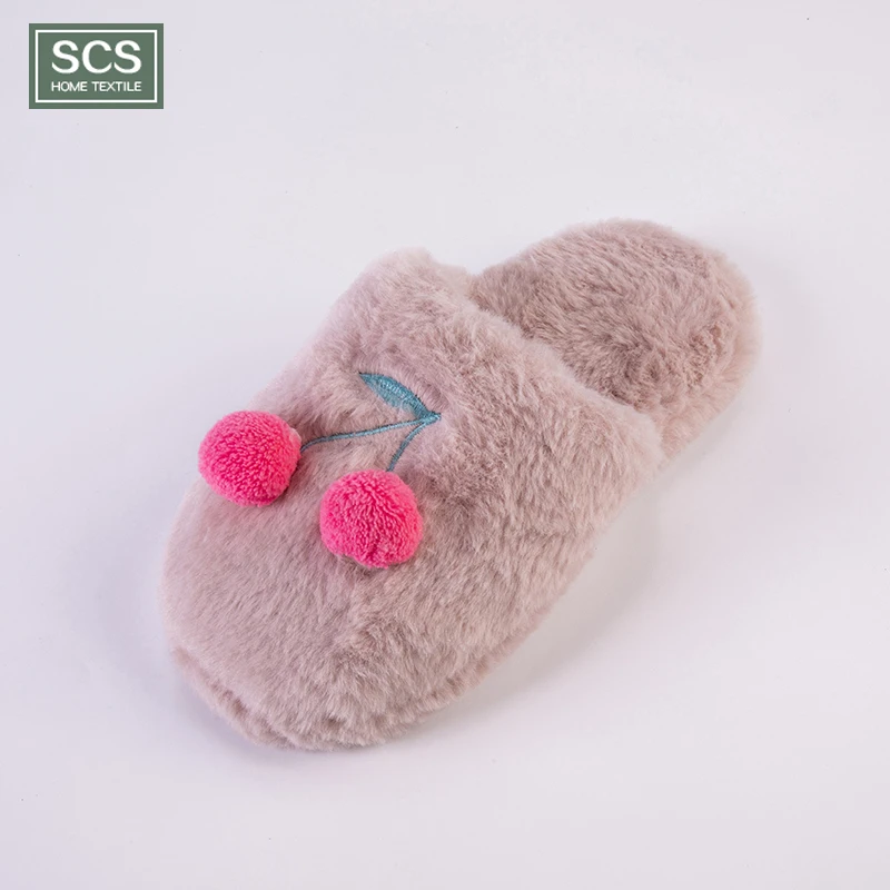 Cheap cute home indoor soft slipper for women