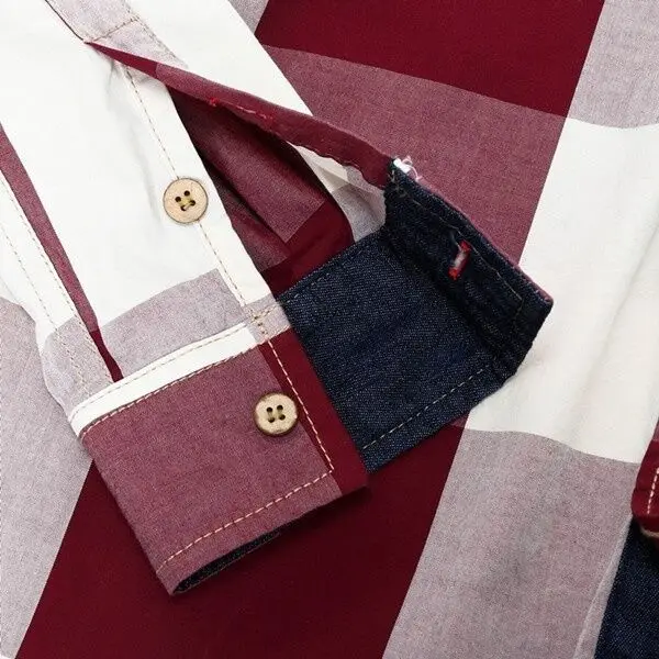 Shirt Man Long Sleeve Plaid Casual Men%27s+shirts