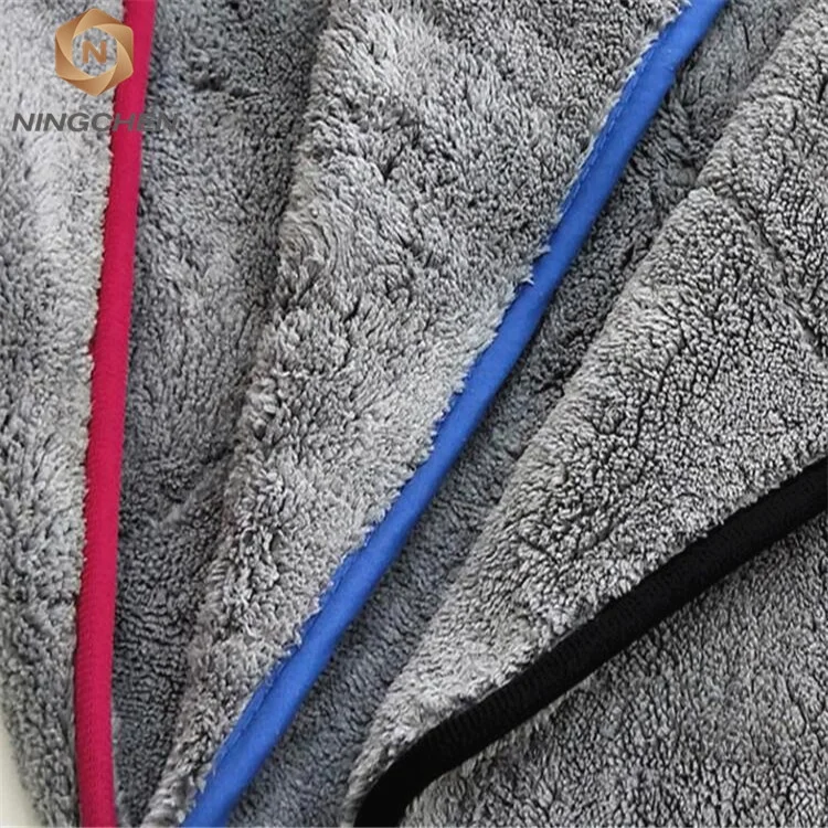 Coral fleece 1200gsm car towel / 1200gsm plush car buffing polishing /1400 gsm microfiber car drying towel