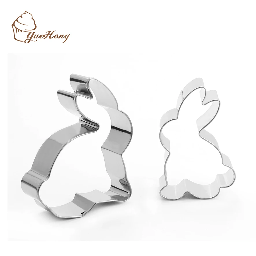 Easter Cookie Cutter Biscuit Fondant Molds with Rabbit Chick Easter Egg Butterfly for Kids Adults Baking