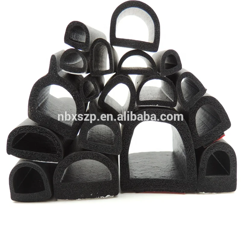 Factory direct supply D type epdm foam sunroof rubber seal strip