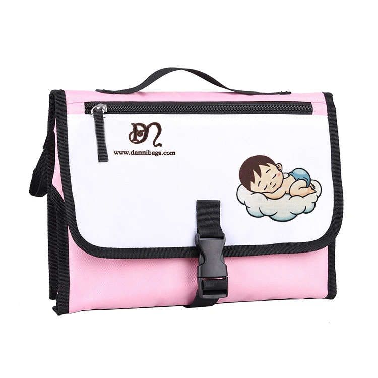
Custom Fashion Travel Lightweight Waterproof Baby Portable Diaper Changing Pad 