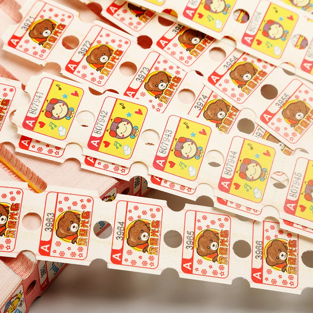 Arcade machine accessories Amusement Products Redemption Ticket Printing Arcade Ticket