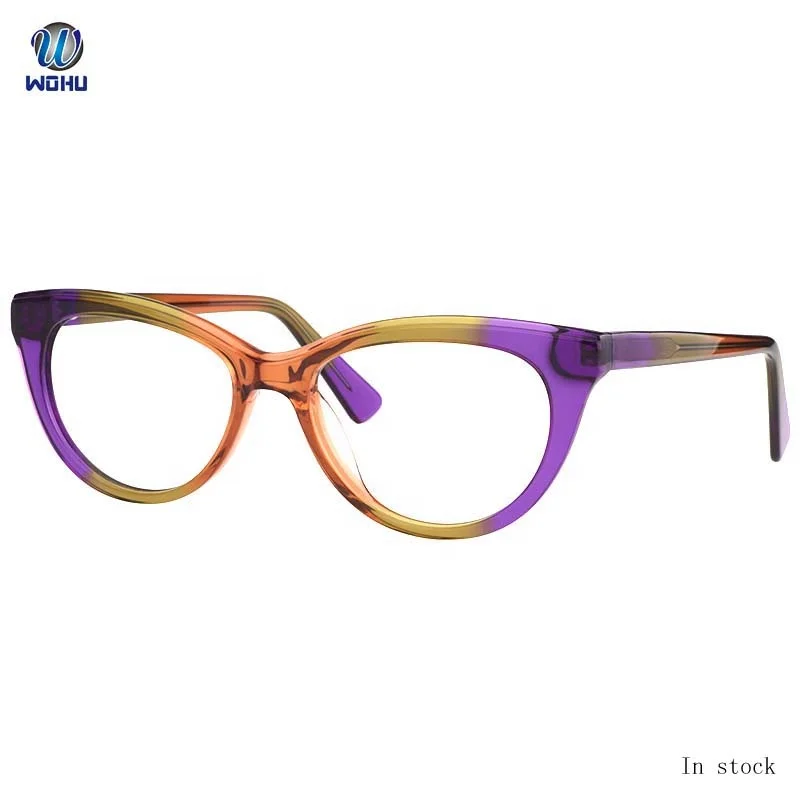 Красочные высокое качество ацетат кошачий глаз очки кадров для обувь девочек для женщин