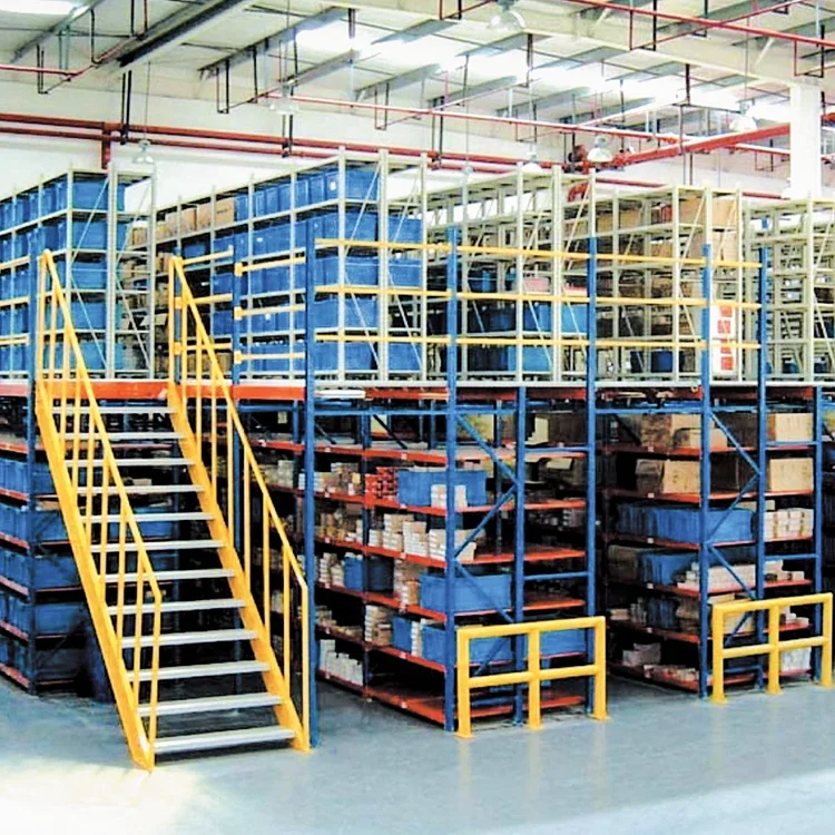 
GTY construction mezzanine rack for warehouse solutions with hydraulic lift 