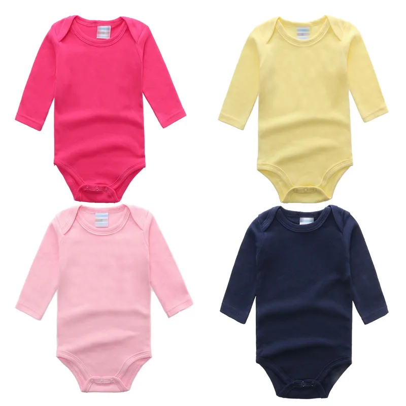 
Blank baby clothes onesie bebes kids 100% cotton long sleeve baby boys girls rompers newborn baby bodysuits ropa bebe 