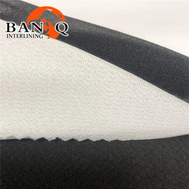 Китай, оптовая продажа, заводская цена, двухэластичная плавкая ткань, прокладочная ткань для одежды (#7250)