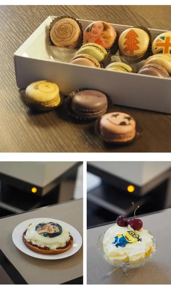 Многоцветный кофейный планшетный принтер с пищевыми чернилами