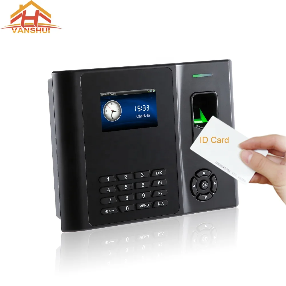 Biometrics Fingerprint and RFID card Time Attendance System with Battery