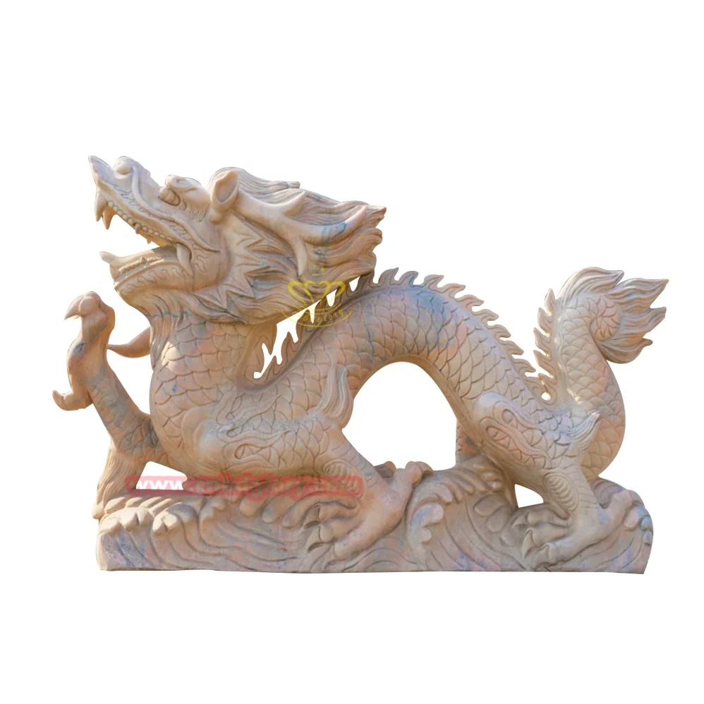 Открытый Сад орнамент скульптура черный мрамор китайский дракон статуи