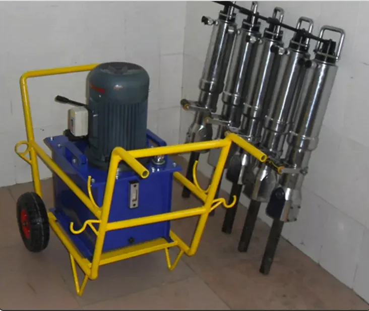 China Manufacturer 4kw Rock Cracker Hydraulic Excavator Rock Splitter Machine for Sale Rock Cracker