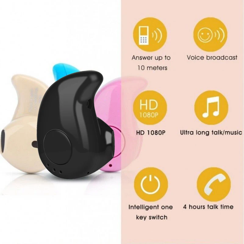 Недорогие музыкальные беспроводные наушники, невидимые наушники-вкладыши, супер мини стерео гарнитура с синими зубами S530