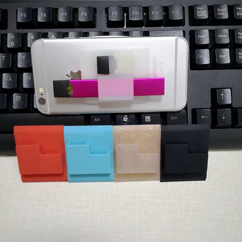 
Newest silicone cell phone double holder vape accessories for juu device pods 