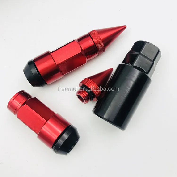 Racing Car Wheels Rims Lug Nuts with Anti-Theft Spiked Lug Nuts M12x1.5/1.25