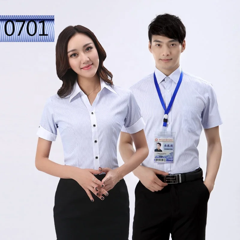 
Custom latest design short sleeve office business tuxedo shirts for men 